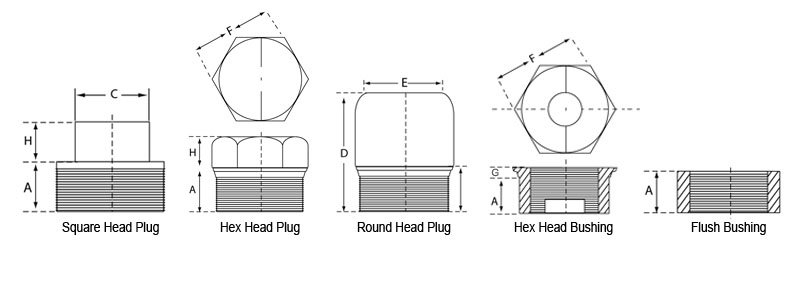 steel_plug Socket Weld & Threaded Union and Plugs & Bushings